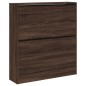 vidaXL Zapatero de madera de ingeniería marrón roble 80x21x87,5 cm vidaXL Zapatero de madera de ingeniería marrón roble 80x21x87,5 cm