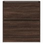 vidaXL Zapatero de madera de ingeniería marrón roble 80x21x87,5 cm vidaXL Zapatero de madera de ingeniería marrón roble 80x21x87,5 cm