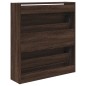 vidaXL Zapatero de madera de ingeniería marrón roble 80x21x87,5 cm vidaXL Zapatero de madera de ingeniería marrón roble 80x21x87,5 cm