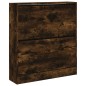 vidaXL Zapatero de madera de ingeniería roble ahumado 80x21x87,5 cm vidaXL Zapatero de madera de ingeniería roble ahumado 80x21x87,5 cm