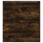 vidaXL Zapatero de madera de ingeniería roble ahumado 80x21x87,5 cm vidaXL Zapatero de madera de ingeniería roble ahumado 80x21x87,5 cm