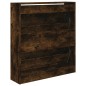 vidaXL Zapatero de madera de ingeniería roble ahumado 80x21x87,5 cm vidaXL Zapatero de madera de ingeniería roble ahumado 80x21x87,5 cm