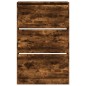 vidaXL Zapatero de madera de ingeniería roble ahumado 80x21x125,5 cm vidaXL Zapatero de madera de ingeniería roble ahumado 80x21x125,5 cm
