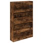 vidaXL Zapatero de madera de ingeniería roble ahumado 80x21x125,5 cm vidaXL Zapatero de madera de ingeniería roble ahumado 80x21x125,5 cm