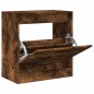 vidaXL Zapatero de madera de ingeniería roble ahumado 60x34x63,5 cm