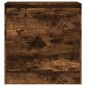 vidaXL Zapatero de madera de ingeniería roble ahumado 60x34x63,5 cm
