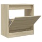 vidaXL Zapatero de madera de ingeniería roble Sonoma 60x34x63,5 cm vidaXL Zapatero de madera de ingeniería roble Sonoma 60x34x63,5 cm