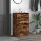 vidaXL Zapatero de madera de ingeniería roble ahumado 60x34x96,5 cm vidaXL Zapatero de madera de ingeniería roble ahumado 60x34x96,5 cm
