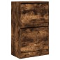 vidaXL Zapatero de madera de ingeniería roble ahumado 60x34x96,5 cm vidaXL Zapatero de madera de ingeniería roble ahumado 60x34x96,5 cm