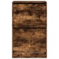 vidaXL Zapatero de madera de ingeniería roble ahumado 60x34x96,5 cm vidaXL Zapatero de madera de ingeniería roble ahumado 60x34x96,5 cm