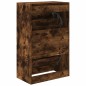 vidaXL Zapatero de madera de ingeniería roble ahumado 60x34x96,5 cm vidaXL Zapatero de madera de ingeniería roble ahumado 60x34x96,5 cm