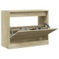vidaXL Zapatero de madera de ingeniería roble Sonoma 80x34x63 cm vidaXL Zapatero de madera de ingeniería roble Sonoma 80x34x63 cm