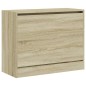 vidaXL Zapatero de madera de ingeniería roble Sonoma 80x34x63 cm vidaXL Zapatero de madera de ingeniería roble Sonoma 80x34x63 cm