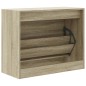 vidaXL Zapatero de madera de ingeniería roble Sonoma 80x34x63 cm vidaXL Zapatero de madera de ingeniería roble Sonoma 80x34x63 cm
