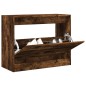 vidaXL Zapatero de madera de ingeniería roble ahumado 80x34x63 cm vidaXL Zapatero de madera de ingeniería roble ahumado 80x34x63 cm