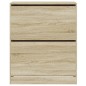 vidaXL Zapatero de madera de ingeniería roble Sonoma 80x34x96,5 cm