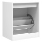 vidaXL Zapatero de madera de ingeniería blanco 60x42x69 cm vidaXL Zapatero de madera de ingeniería blanco 60x42x69 cm