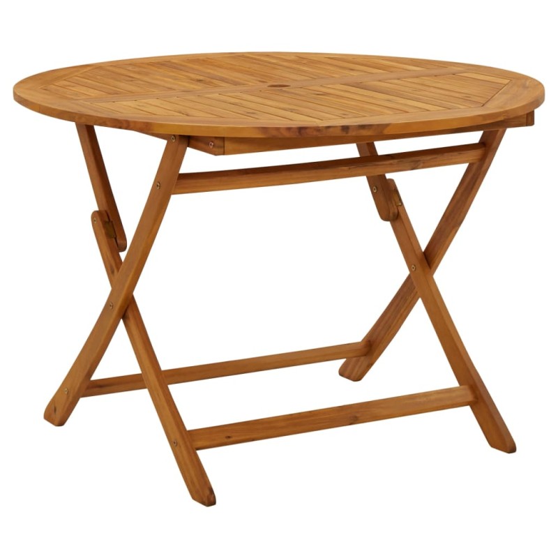 vidaXL Mesa plegable de jardín de madera maciza de acacia 110 cm vidaXL Mesa plegable de jardín de madera maciza de acacia 110 cm