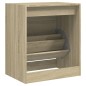 vidaXL Zapatero de madera de ingeniería roble Sonoma 60x42x69 cm vidaXL Zapatero de madera de ingeniería roble Sonoma 60x42x69 cm