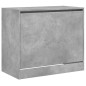 vidaXL Zapatero madera de ingeniería gris hormigón 80x42x69 cm