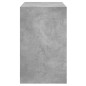 vidaXL Zapatero madera de ingeniería gris hormigón 80x42x69 cm