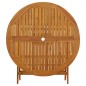 vidaXL Mesa plegable de jardín de madera maciza de acacia 110 cm vidaXL Mesa plegable de jardín de madera maciza de acacia 110 cm