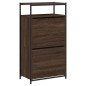 vidaXL Zapatero de madera de ingeniería marrón roble 60x34x112 cm vidaXL Zapatero de madera de ingeniería marrón roble 60x34x112 cm