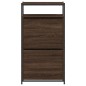 vidaXL Zapatero de madera de ingeniería marrón roble 60x34x112 cm vidaXL Zapatero de madera de ingeniería marrón roble 60x34x112 cm