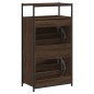 vidaXL Zapatero de madera de ingeniería marrón roble 60x34x112 cm vidaXL Zapatero de madera de ingeniería marrón roble 60x34x112 cm