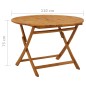 vidaXL Mesa plegable de jardín de madera maciza de acacia 110 cm vidaXL Mesa plegable de jardín de madera maciza de acacia 110 cm