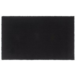 vidaXL Felpudo de fibra de coco negro 90x150 cm
