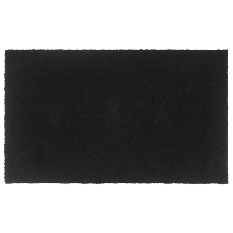 vidaXL Felpudo de fibra de coco negro 90x150 cm vidaXL Felpudo de fibra de coco negro 90x150 cm