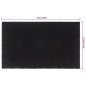 vidaXL Felpudo de fibra de coco negro 90x150 cm vidaXL Felpudo de fibra de coco negro 90x150 cm