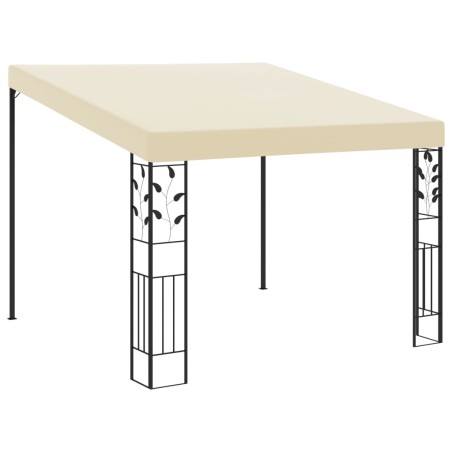vidaXL Cenador con montaje en la pared crema 3x3x2,5 m