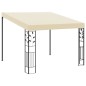 vidaXL Cenador con montaje en la pared crema 3x3x2,5 m