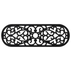 vidaXL Alfombrillas de escalera de goma 10 uds goma 25x75 cm