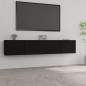 vidaXL Muebles para TV 2 uds madera contrachapada negro 80x30x30 cm vidaXL Muebles para TV 2 uds madera contrachapada negro 80x30x30 cm