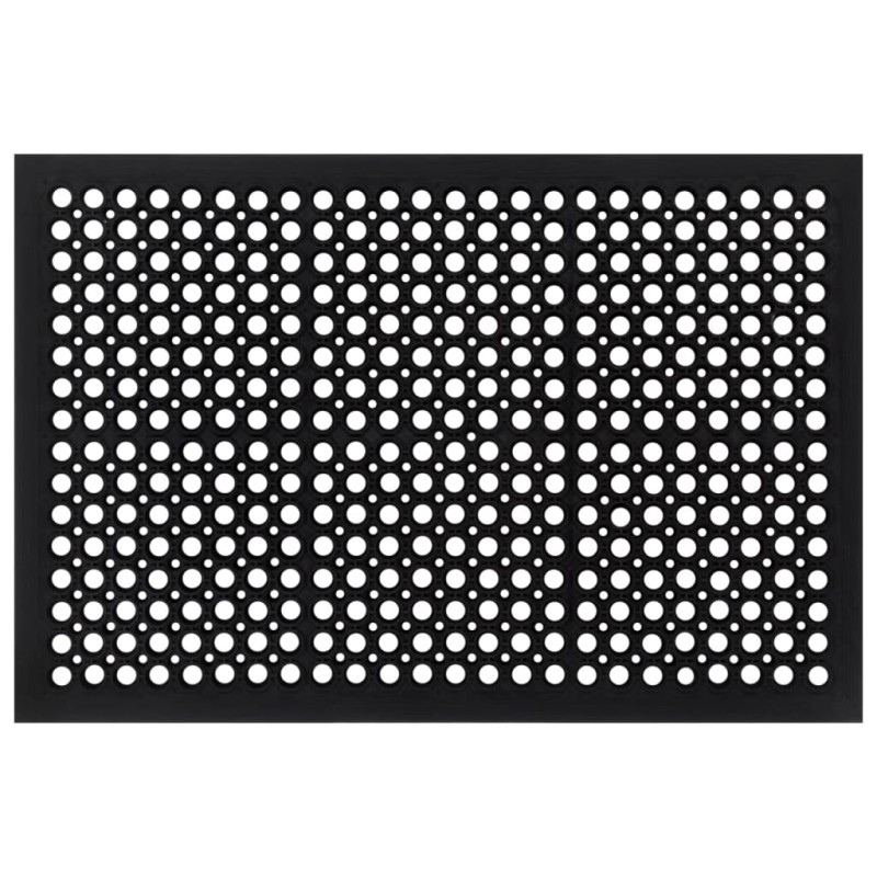 vidaXL Felpudo rectangular de goma 45x75 cm vidaXL Felpudo rectangular de goma 45x75 cm