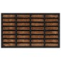 vidaXL Felpudo rectangular de goma y fibra de coco 45x75 cm vidaXL Felpudo rectangular de goma y fibra de coco 45x75 cm