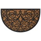 vidaXL Felpudo semicircular de goma y fibra de coco 45x75 cm vidaXL Felpudo semicircular de goma y fibra de coco 45x75 cm
