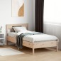 vidaXL Estructura de cama con cabecero madera maciza pino 100x200 cm