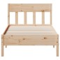 vidaXL Estructura de cama con cabecero madera maciza pino 100x200 cm