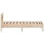 vidaXL Estructura de cama con cabecero madera maciza pino 100x200 cm