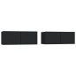 vidaXL Muebles para TV 2 uds madera contrachapada negro 80x30x30 cm vidaXL Muebles para TV 2 uds madera contrachapada negro 80x30x30 cm