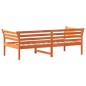 vidaXL Sofá cama de madera maciza de pino marrón cera 80x200 cm vidaXL Sofá cama de madera maciza de pino marrón cera 80x200 cm