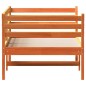 vidaXL Sofá cama de madera maciza de pino marrón cera 90x190 cm vidaXL Sofá cama de madera maciza de pino marrón cera 90x190 cm