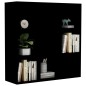 vidaXL Estantería madera contrachapada negro 98x30x98 cm vidaXL Estantería madera contrachapada negro 98x30x98 cm