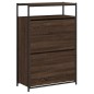 vidaXL Zapatero de madera de ingeniería roble marrón 75x34x112 cm vidaXL Zapatero de madera de ingeniería roble marrón 75x34x112 cm