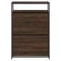 vidaXL Zapatero de madera de ingeniería roble marrón 75x34x112 cm vidaXL Zapatero de madera de ingeniería roble marrón 75x34x112 cm