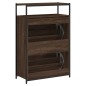 vidaXL Zapatero de madera de ingeniería roble marrón 75x34x112 cm vidaXL Zapatero de madera de ingeniería roble marrón 75x34x112 cm